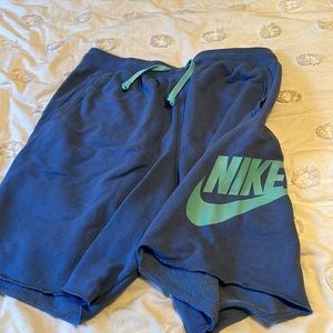 Light blue and teal mens shorts